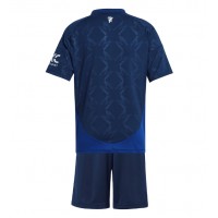 Echipament fotbal Manchester United Tricou Deplasare 2024-25 pentru copii maneca scurta (+ Pantaloni scurti)